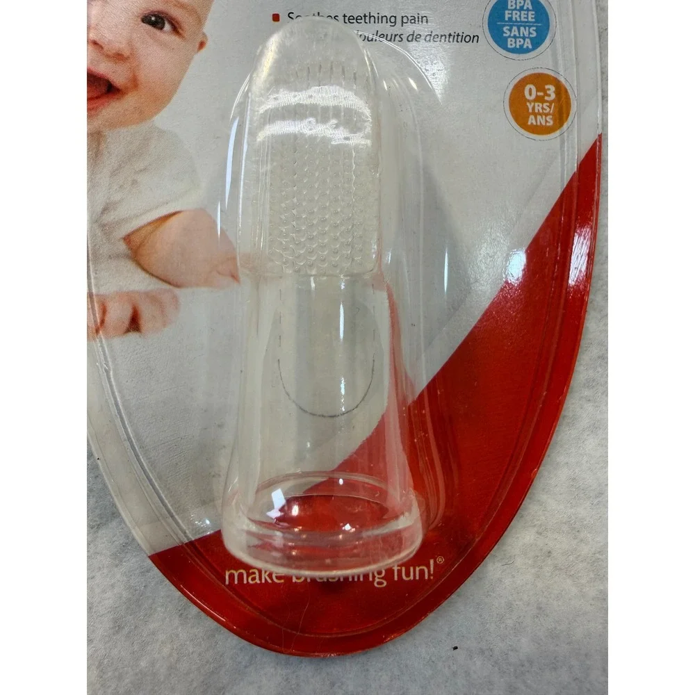 Brush Buddies Baby Care Finger Toothbrush Clear Soft Bristle 0-3 Years 00515-144